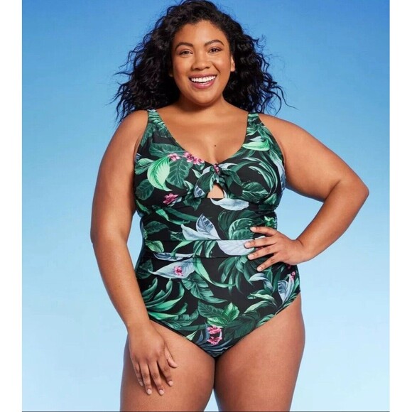 Kona Sol Women's Tummy Control One Piece Swimsuit Full Coverage Swimwear,18 - Picture 1 of 2